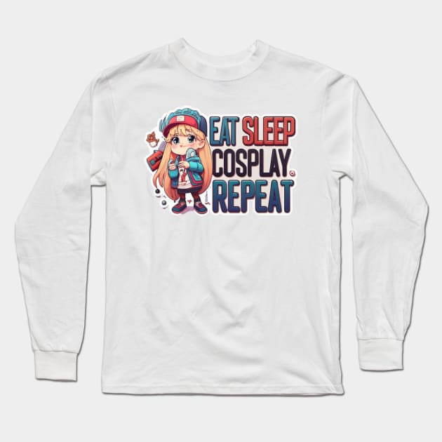 Cosplay girl Long Sleeve T-Shirt by yourfavdraw